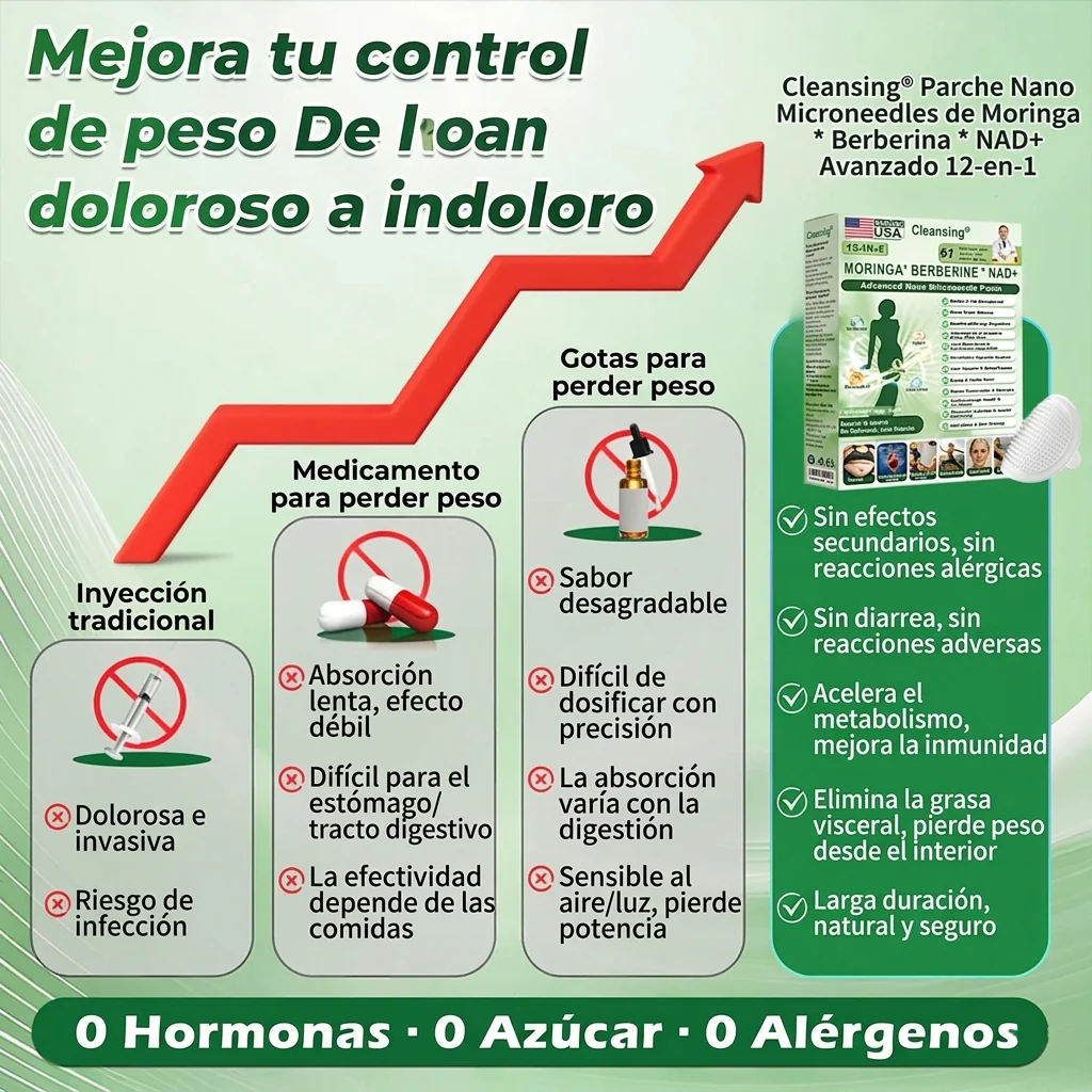 𝑶𝒇𝒇𝒊𝒄𝒊𝒂𝒍 𝑺𝒕𝒐𝒓𝒆 | 👩‍⚕️ 𝑪𝒍𝒆𝒂𝒏𝒔𝒊𝒏𝒈® 1𝟐-𝐈N-1 𝐌𝐨𝐫𝐢𝐧𝐠𝐚 * B𝐞r𝐛e𝐫i𝐧e * N𝐀D+ 𝐏𝐚𝐫𝐜𝐡𝐞 𝐚𝐯𝐚𝐧𝐳𝐚𝐝𝐨 𝐝𝐞 𝐧𝐚𝐧𝐨𝐦𝐢𝐜𝐫𝐨𝐚𝐠𝐮𝐣𝐚𝐬 (𝐮𝐧𝐚 𝐯𝐞𝐳 𝐚𝐥 𝐝𝐢́𝐚, 𝐜𝐚𝐦𝐛𝐢𝐨𝐬 𝐯𝐢𝐬𝐢𝐛𝐥𝐞𝐬 𝐞𝐧 𝟕 𝐝𝐢́𝐚𝐬) 𝐩𝐚𝐫𝐚 𝐨𝐛𝐞𝐬𝐢𝐝𝐚𝐝, 𝐩𝐢𝐞𝐥 𝐟𝐥𝐚́𝐜𝐢𝐝𝐚, 𝐝𝐢𝐚𝐛𝐞𝐭𝐞𝐬, 𝐚𝐩𝐧𝐞𝐚 𝐝𝐞𝐥 𝐬𝐮𝐞𝐧̃𝐨 𝐲 𝐩𝐫𝐨𝐛𝐥𝐞𝐦𝐚𝐬 𝐚𝐫𝐭𝐢𝐜𝐮𝐥𝐚𝐫𝐞𝐬. - Image 10