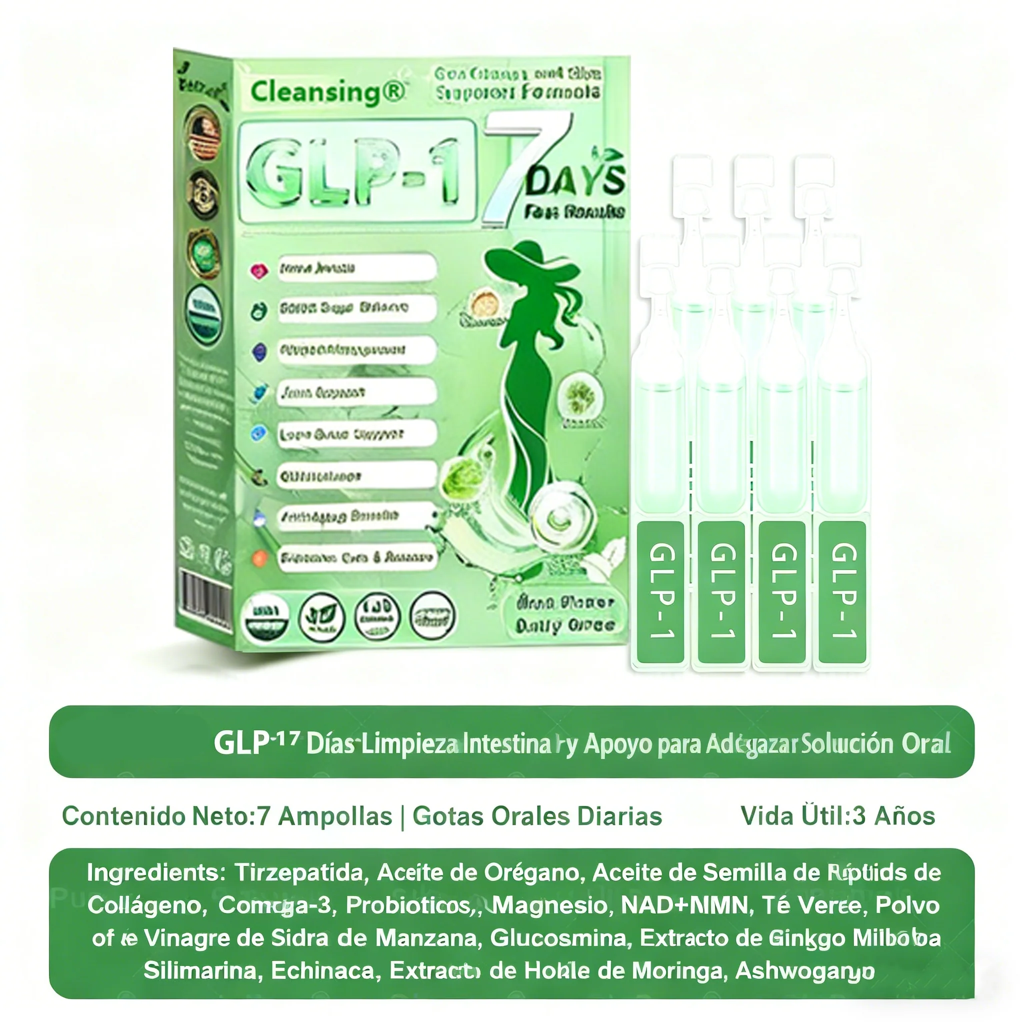 Cleansing® 𝑮𝑳𝑷-1 𝑮𝒖𝒕 𝑪𝒍𝒆𝒂𝒏𝒔𝒆 𝒂𝒏𝒅 𝑺𝒍𝒊𝒎 𝑺𝒖𝒑𝒑𝒐𝒓𝒕 𝑭𝒐𝒓𝒎𝒖𝒍𝒂 (𝐎𝐧𝐜𝐞 𝐚 𝐝𝐚𝐲, 𝐫𝐞𝐬𝐮𝐥𝐭𝐬 𝐢𝐧 𝟕 𝐝𝐚𝐲𝐬) 𝑾𝒊𝒕𝒉 10 𝑩𝒊𝒍𝒍𝒊𝒐𝒏 𝑪𝑭𝑼 𝑨𝒄𝒕𝒊𝒗𝒆 𝑷𝒓𝒐𝒃𝒊𝒐𝒕𝒊𝒄𝒔, 𝑺𝒖𝒑𝒑𝒐𝒓𝒕𝒔 𝒘𝒆𝒊𝒈𝒉𝒕 𝒎𝒂𝒏𝒂𝒈𝒆𝒎𝒆𝒏𝒕, 𝒉𝒆𝒂𝒓𝒕 𝒉𝒆𝒂𝒍𝒕𝒉, 𝒅𝒊𝒂𝒃𝒆𝒕𝒆𝒔, 𝒈𝒖𝒕 & 𝒘𝒐𝒎𝒆𝒏'𝒔 𝒉𝒆𝒂𝒍𝒕𝒉, 𝒇𝒊𝒓𝒎𝒊𝒏𝒈 𝒔𝒌𝒊𝒏,𝒘𝒉𝒊𝒍𝒆 𝒔𝒆𝒂𝒔𝒐𝒏𝒂𝒍 𝒊𝒎𝒎𝒖𝒏𝒆 𝒔𝒖𝒑𝒑𝒐𝒓𝒕 - Image 12