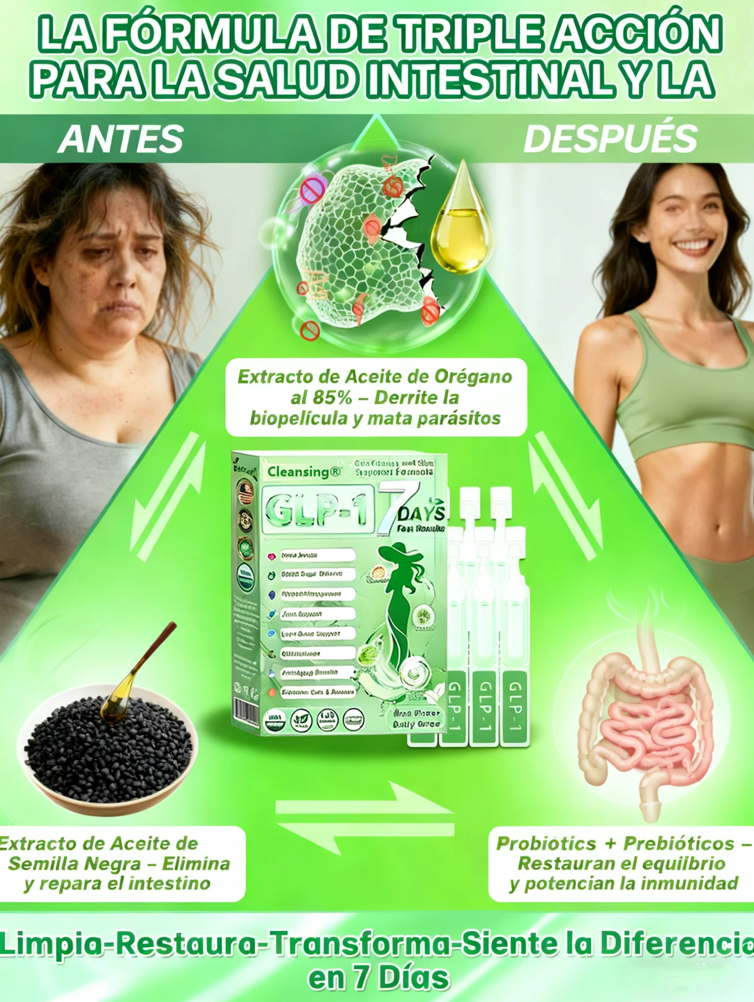 Cleansing® 𝑮𝑳𝑷-1 𝑮𝒖𝒕 𝑪𝒍𝒆𝒂𝒏𝒔𝒆 𝒂𝒏𝒅 𝑺𝒍𝒊𝒎 𝑺𝒖𝒑𝒑𝒐𝒓𝒕 𝑭𝒐𝒓𝒎𝒖𝒍𝒂 (𝐎𝐧𝐜𝐞 𝐚 𝐝𝐚𝐲, 𝐫𝐞𝐬𝐮𝐥𝐭𝐬 𝐢𝐧 𝟕 𝐝𝐚𝐲𝐬) 𝑾𝒊𝒕𝒉 10 𝑩𝒊𝒍𝒍𝒊𝒐𝒏 𝑪𝑭𝑼 𝑨𝒄𝒕𝒊𝒗𝒆 𝑷𝒓𝒐𝒃𝒊𝒐𝒕𝒊𝒄𝒔, 𝑺𝒖𝒑𝒑𝒐𝒓𝒕𝒔 𝒘𝒆𝒊𝒈𝒉𝒕 𝒎𝒂𝒏𝒂𝒈𝒆𝒎𝒆𝒏𝒕, 𝒉𝒆𝒂𝒓𝒕 𝒉𝒆𝒂𝒍𝒕𝒉, 𝒅𝒊𝒂𝒃𝒆𝒕𝒆𝒔, 𝒈𝒖𝒕 & 𝒘𝒐𝒎𝒆𝒏'𝒔 𝒉𝒆𝒂𝒍𝒕𝒉, 𝒇𝒊𝒓𝒎𝒊𝒏𝒈 𝒔𝒌𝒊𝒏,𝒘𝒉𝒊𝒍𝒆 𝒔𝒆𝒂𝒔𝒐𝒏𝒂𝒍 𝒊𝒎𝒎𝒖𝒏𝒆 𝒔𝒖𝒑𝒑𝒐𝒓𝒕 - Image 16