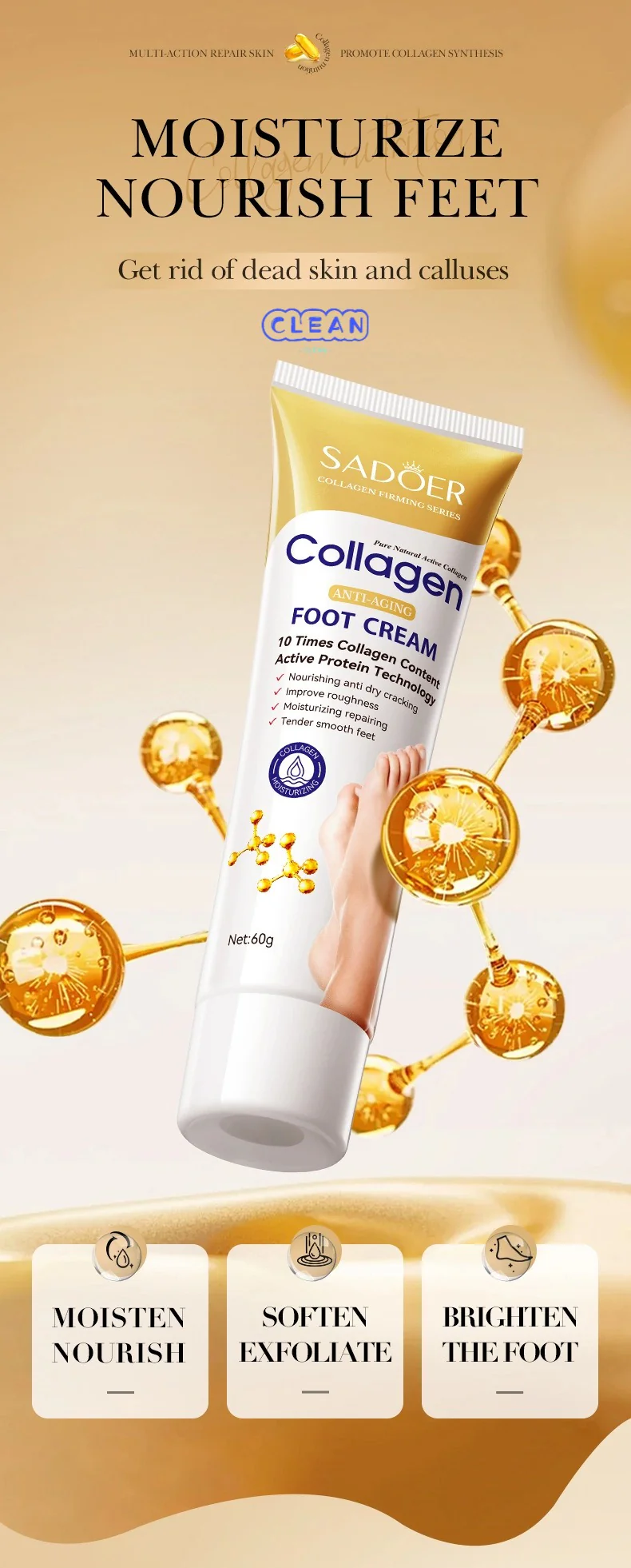 Collagen Anti-Wrinkle Foot Cream - Image 4