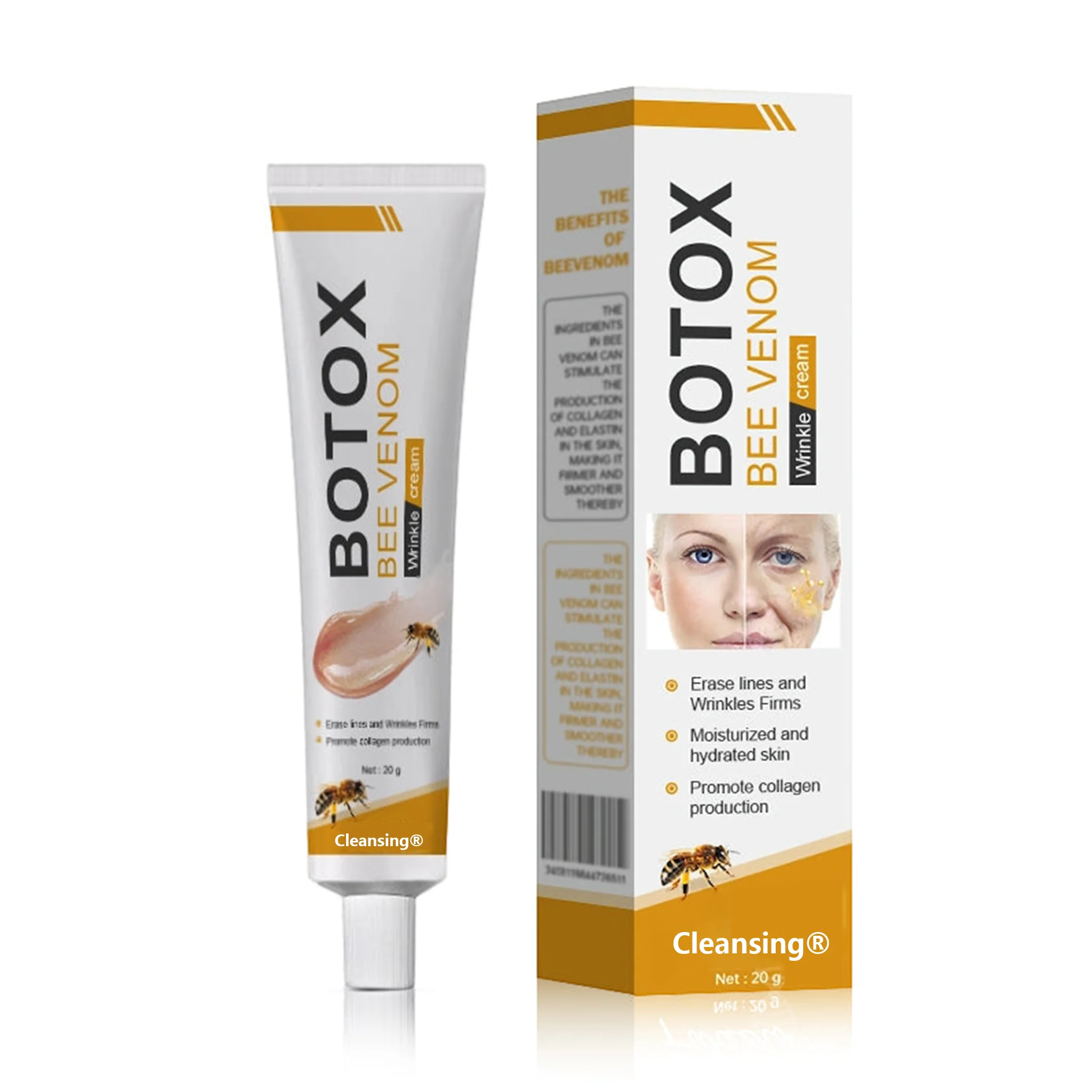Crema Cleansing® para eliminar arrugas con veneno de abeja y botox (fabricada y enviada desde EE. UU.) - Image 15