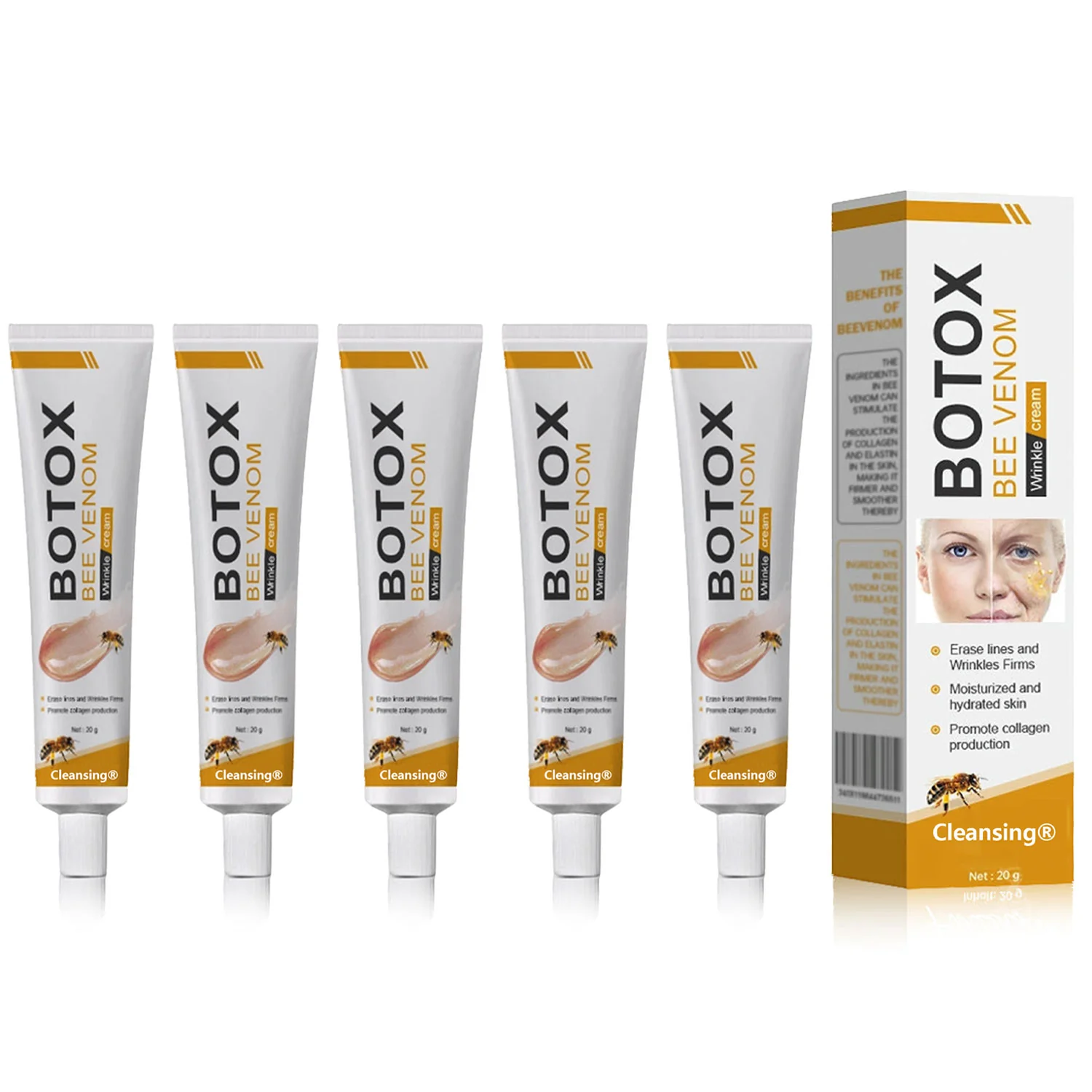 Crema Cleansing® para eliminar arrugas con veneno de abeja y botox (fabricada y enviada desde EE. UU.) - Image 19