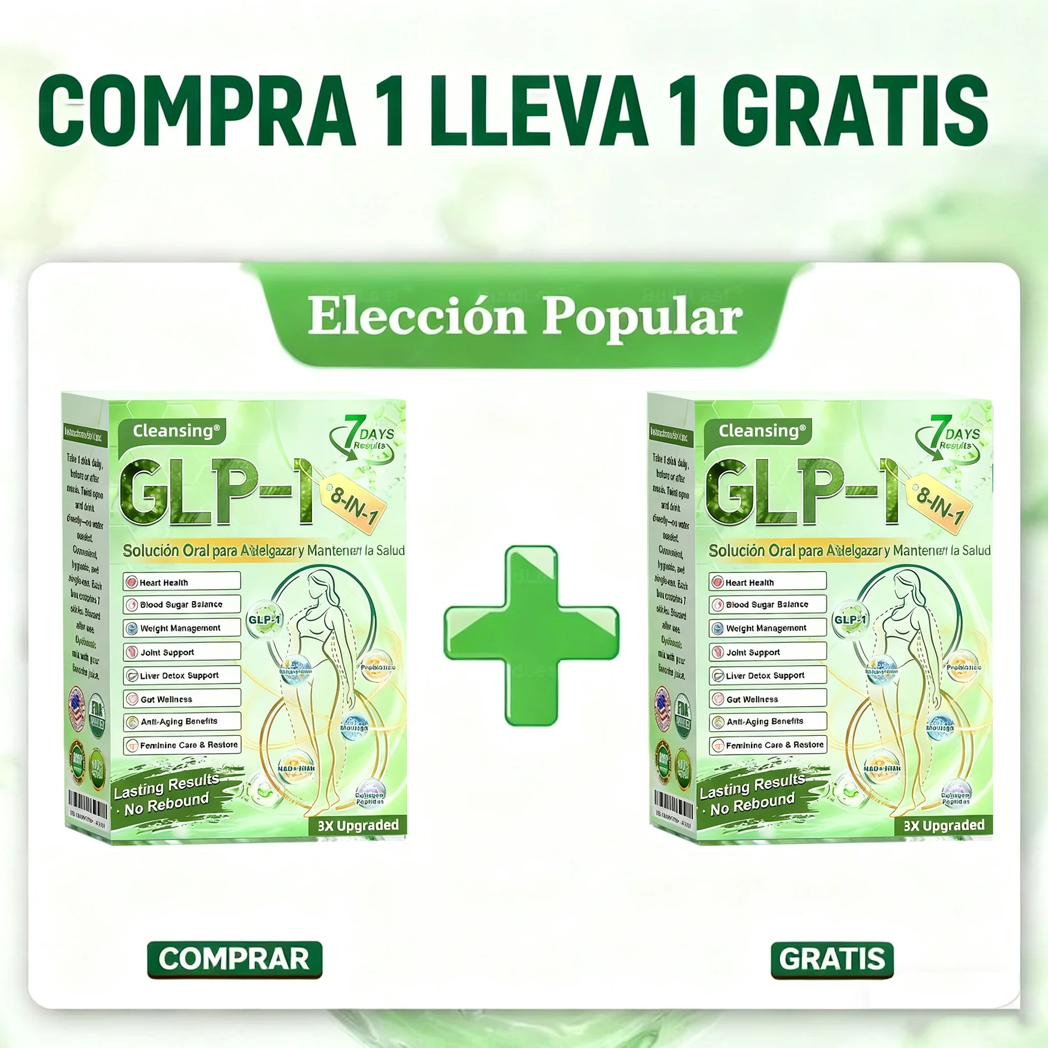 𝑪𝒍𝒆𝒂𝒏𝒔𝒊𝒏𝒈® 𝑮𝑳𝑷-1 8 𝒆𝒏 1 𝑭𝒊𝒕 & 𝑽𝒊𝒕𝒂𝒍 (𝒔𝒐𝒍𝒐 𝒖𝒏𝒂 𝒗𝒆𝒛 𝒂𝒍 𝒅𝒊́𝒂, 𝒄𝒂𝒎𝒃𝒊𝒐𝒔 𝒗𝒊𝒔𝒊𝒃𝒍𝒆𝒔 𝒆𝒏 7 𝒅𝒊́𝒂𝒔) √ 𝑷𝒂𝒓𝒂 𝒐𝒃𝒆𝒔𝒊𝒅𝒂𝒅, 𝒔𝒂𝒍𝒖𝒅 𝒄𝒂𝒓𝒅𝒊𝒐𝒗𝒂𝒔𝒄𝒖𝒍𝒂𝒓, 𝒅𝒊𝒂𝒃𝒆𝒕𝒆𝒔, 𝒂𝒑𝒏𝒆𝒂 𝒅𝒆𝒍 𝒔𝒖𝒆𝒏̃𝒐, 𝒔𝒂𝒍𝒖𝒅 𝒊𝒏𝒕𝒆𝒔𝒕𝒊𝒏𝒂𝒍, 𝒑𝒓𝒐𝒃𝒍𝒆𝒎𝒂𝒔 𝒂𝒓𝒕𝒊𝒄𝒖𝒍𝒂𝒓𝒆𝒔 𝒚 𝒎𝒂́𝒔 - Image 18