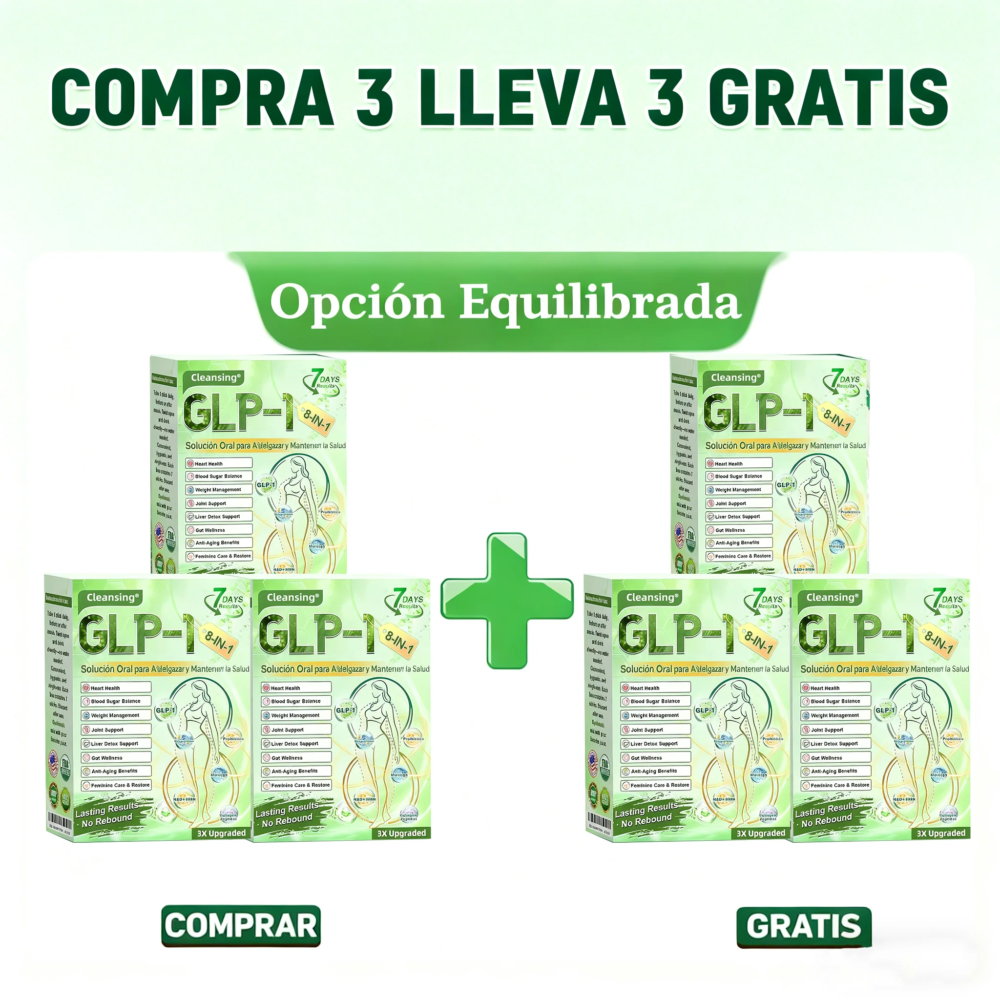 𝑪𝒍𝒆𝒂𝒏𝒔𝒊𝒏𝒈® 𝑮𝑳𝑷-1 8 𝒆𝒏 1 𝑭𝒊𝒕 & 𝑽𝒊𝒕𝒂𝒍 (𝒔𝒐𝒍𝒐 𝒖𝒏𝒂 𝒗𝒆𝒛 𝒂𝒍 𝒅𝒊́𝒂, 𝒄𝒂𝒎𝒃𝒊𝒐𝒔 𝒗𝒊𝒔𝒊𝒃𝒍𝒆𝒔 𝒆𝒏 7 𝒅𝒊́𝒂𝒔) √ 𝑷𝒂𝒓𝒂 𝒐𝒃𝒆𝒔𝒊𝒅𝒂𝒅, 𝒔𝒂𝒍𝒖𝒅 𝒄𝒂𝒓𝒅𝒊𝒐𝒗𝒂𝒔𝒄𝒖𝒍𝒂𝒓, 𝒅𝒊𝒂𝒃𝒆𝒕𝒆𝒔, 𝒂𝒑𝒏𝒆𝒂 𝒅𝒆𝒍 𝒔𝒖𝒆𝒏̃𝒐, 𝒔𝒂𝒍𝒖𝒅 𝒊𝒏𝒕𝒆𝒔𝒕𝒊𝒏𝒂𝒍, 𝒑𝒓𝒐𝒃𝒍𝒆𝒎𝒂𝒔 𝒂𝒓𝒕𝒊𝒄𝒖𝒍𝒂𝒓𝒆𝒔 𝒚 𝒎𝒂́𝒔 - Image 23