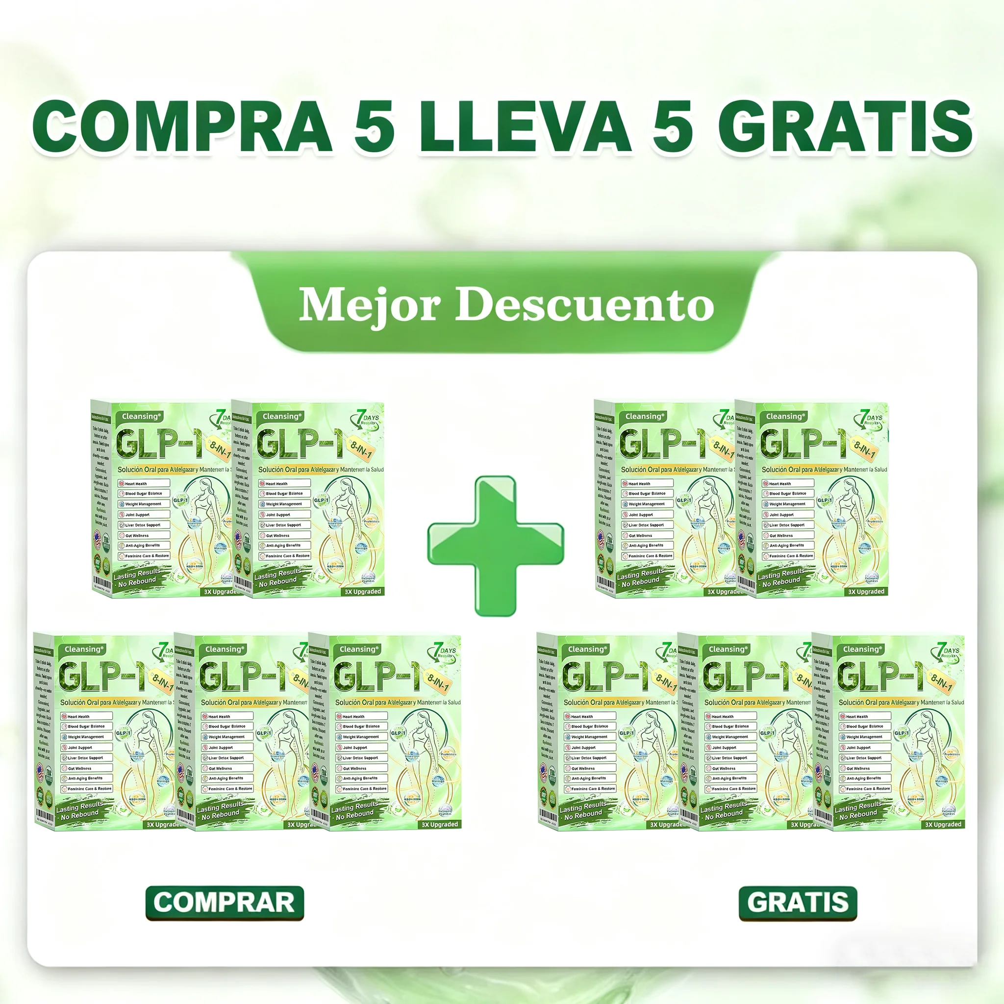 𝑪𝒍𝒆𝒂𝒏𝒔𝒊𝒏𝒈® 𝑮𝑳𝑷-1 8 𝒆𝒏 1 𝑭𝒊𝒕 & 𝑽𝒊𝒕𝒂𝒍 (𝒔𝒐𝒍𝒐 𝒖𝒏𝒂 𝒗𝒆𝒛 𝒂𝒍 𝒅𝒊́𝒂, 𝒄𝒂𝒎𝒃𝒊𝒐𝒔 𝒗𝒊𝒔𝒊𝒃𝒍𝒆𝒔 𝒆𝒏 7 𝒅𝒊́𝒂𝒔) √ 𝑷𝒂𝒓𝒂 𝒐𝒃𝒆𝒔𝒊𝒅𝒂𝒅, 𝒔𝒂𝒍𝒖𝒅 𝒄𝒂𝒓𝒅𝒊𝒐𝒗𝒂𝒔𝒄𝒖𝒍𝒂𝒓, 𝒅𝒊𝒂𝒃𝒆𝒕𝒆𝒔, 𝒂𝒑𝒏𝒆𝒂 𝒅𝒆𝒍 𝒔𝒖𝒆𝒏̃𝒐, 𝒔𝒂𝒍𝒖𝒅 𝒊𝒏𝒕𝒆𝒔𝒕𝒊𝒏𝒂𝒍, 𝒑𝒓𝒐𝒃𝒍𝒆𝒎𝒂𝒔 𝒂𝒓𝒕𝒊𝒄𝒖𝒍𝒂𝒓𝒆𝒔 𝒚 𝒎𝒂́𝒔 - Image 24