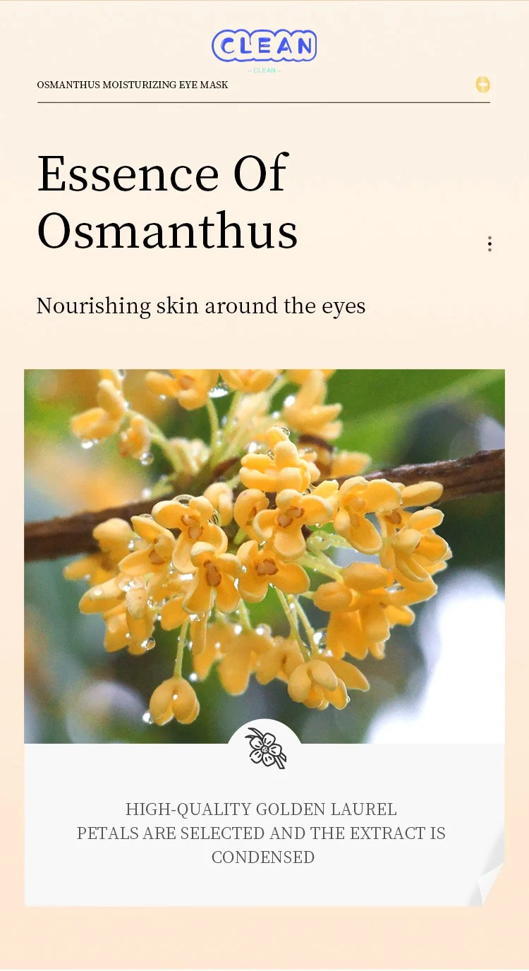 Golden Osmanthus Eye Mask - Image 4