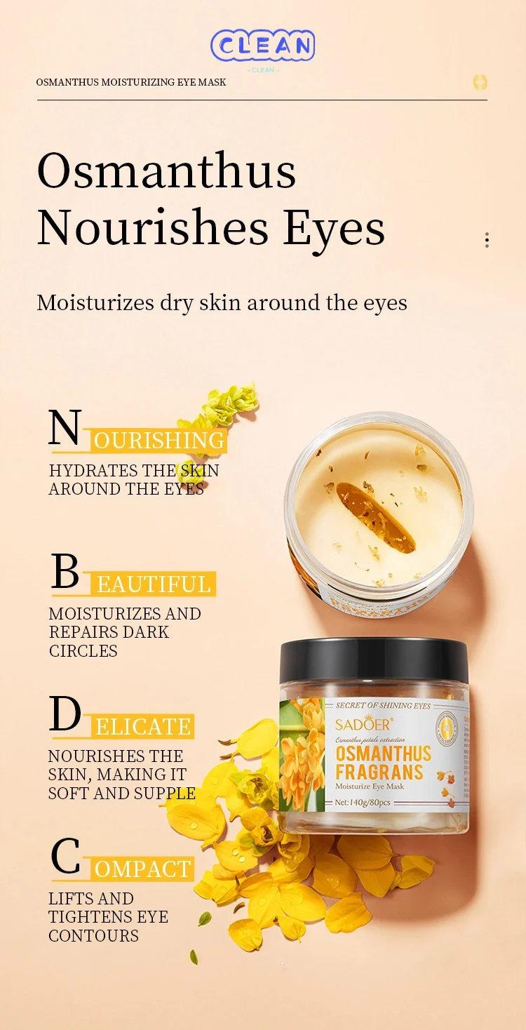 Golden Osmanthus Eye Mask - Image 8