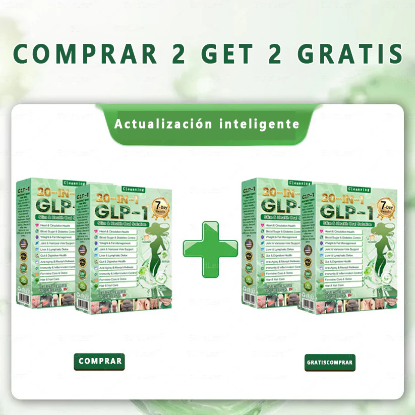 Cleansing® GLP-1 20 en 1 Suplemento Adelgazante (Resultados Visibles en 7 Días) ayuda a mejorar la obesidad, la salud cardiovascular, la diabetes, la salud intestinal, los problemas articulares, una piel más firme y un aumento de energía. - Image 17