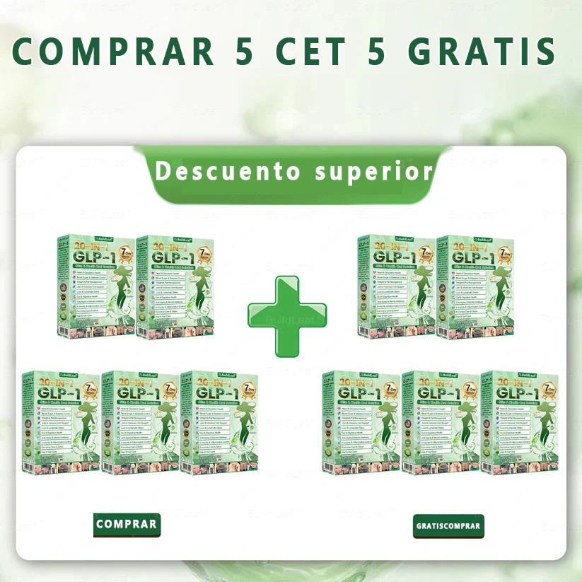 Cleansing® GLP-1 20 en 1 Suplemento Adelgazante (Resultados Visibles en 7 Días) ayuda a mejorar la obesidad, la salud cardiovascular, la diabetes, la salud intestinal, los problemas articulares, una piel más firme y un aumento de energía. - Image 21
