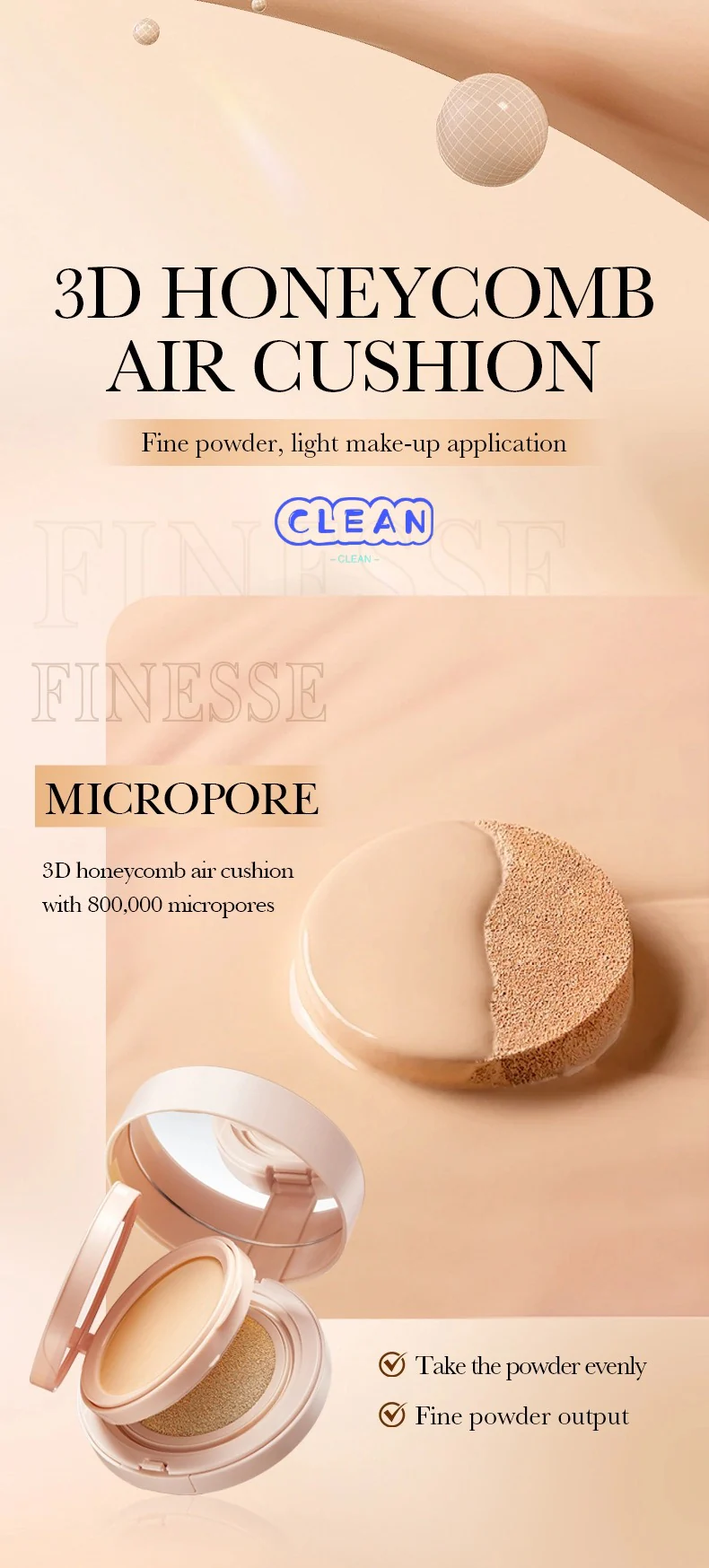 Light-sensitive pressed powder cushion - Image 3