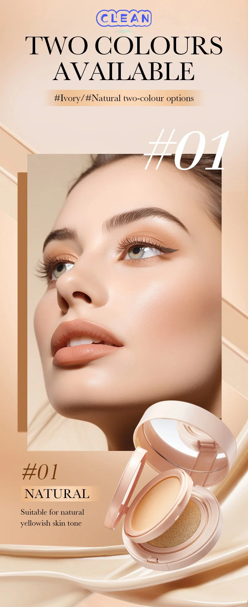 Light-sensitive pressed powder cushion - Image 7
