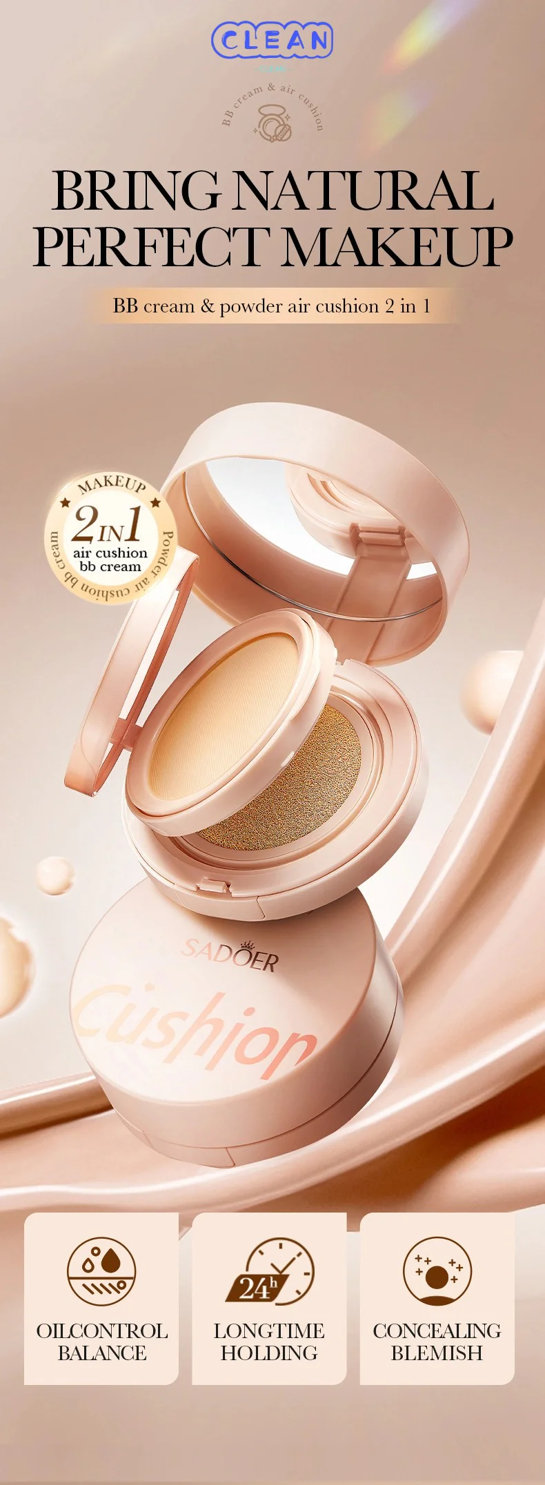 Light-sensitive pressed powder cushion - Image 8