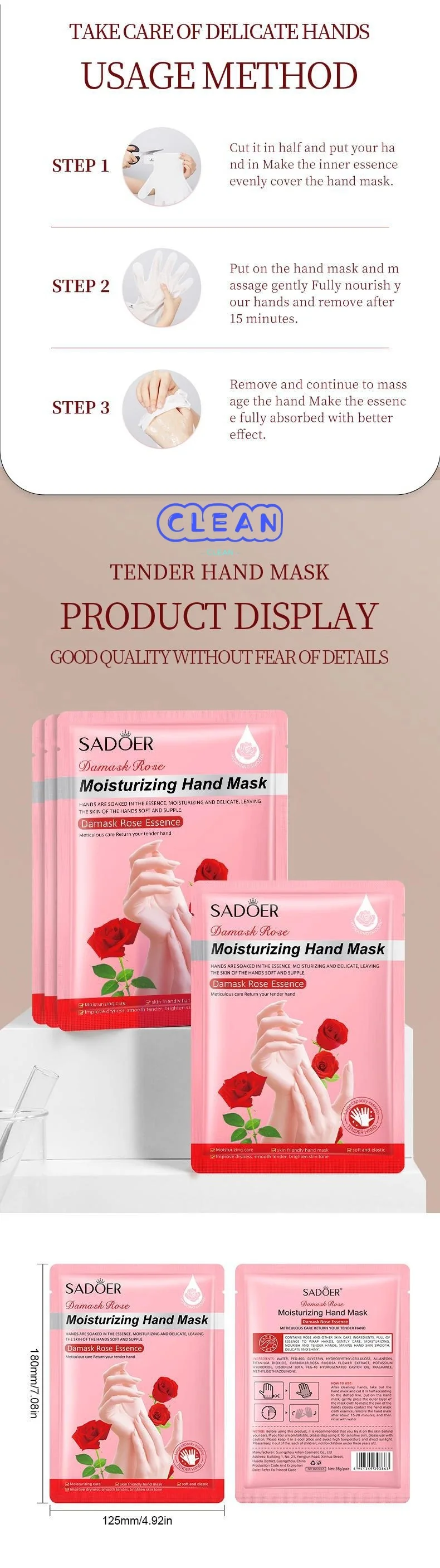 Plant fruit moisturizing foot and hand mask. - Image 3