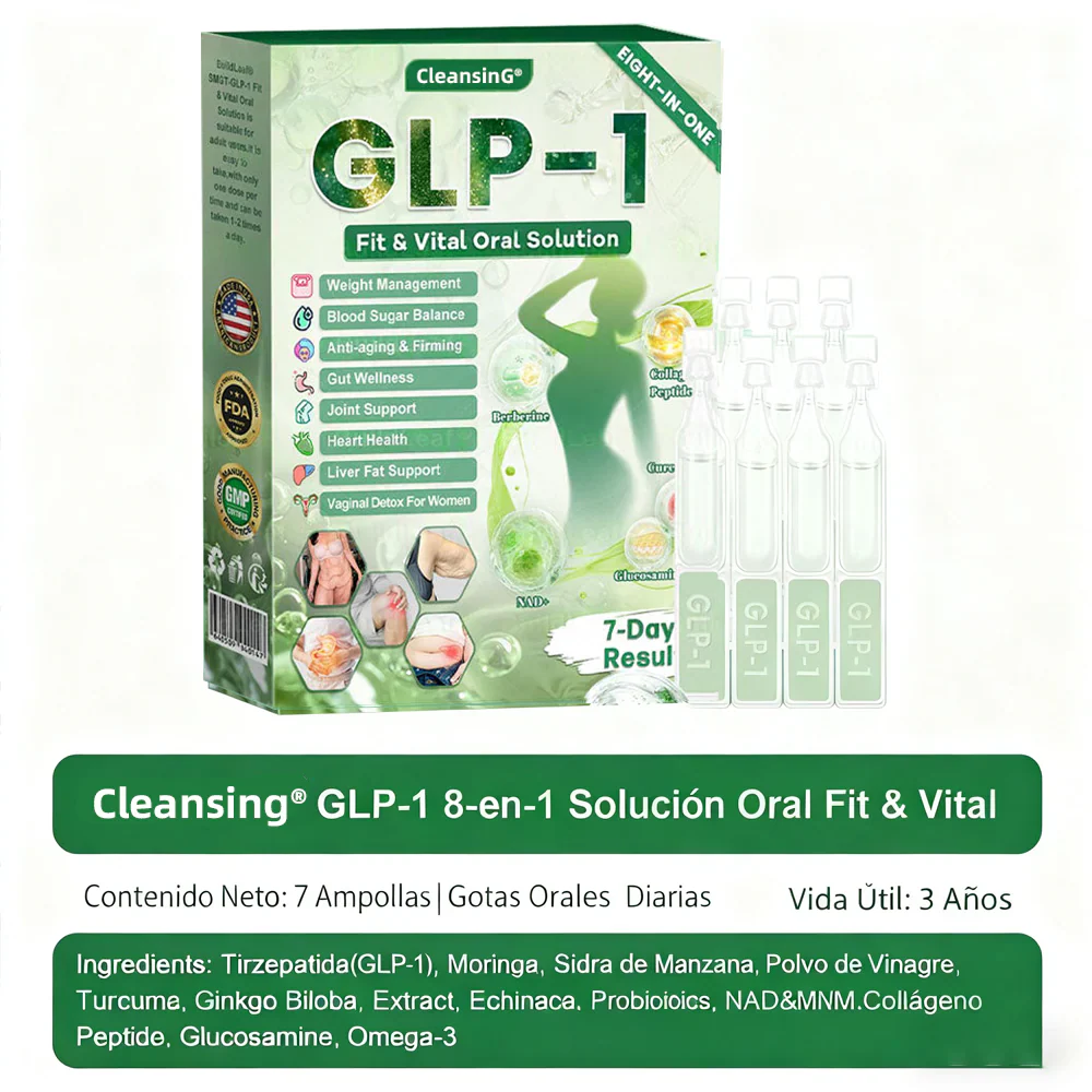 𝑪𝒍𝒆𝒂𝒏𝒔𝒊𝒏𝒈® 𝑮𝑳𝑷-1 8 𝒆𝒏 1 𝑭𝒊𝒕 & 𝑽𝒊𝒕𝒂𝒍 (𝒔𝒐𝒍𝒐 𝒖𝒏𝒂 𝒗𝒆𝒛 𝒂𝒍 𝒅𝒊́𝒂, 𝒄𝒂𝒎𝒃𝒊𝒐𝒔 𝒗𝒊𝒔𝒊𝒃𝒍𝒆𝒔 𝒆𝒏 7 𝒅𝒊́𝒂𝒔) √ 𝑷𝒂𝒓𝒂 𝒐𝒃𝒆𝒔𝒊𝒅𝒂𝒅, 𝒔𝒂𝒍𝒖𝒅 𝒄𝒂𝒓𝒅𝒊𝒐𝒗𝒂𝒔𝒄𝒖𝒍𝒂𝒓, 𝒅𝒊𝒂𝒃𝒆𝒕𝒆𝒔, 𝒂𝒑𝒏𝒆𝒂 𝒅𝒆𝒍 𝒔𝒖𝒆𝒏̃𝒐, 𝒔𝒂𝒍𝒖𝒅 𝒊𝒏𝒕𝒆𝒔𝒕𝒊𝒏𝒂𝒍, 𝒑𝒓𝒐𝒃𝒍𝒆𝒎𝒂𝒔 𝒂𝒓𝒕𝒊𝒄𝒖𝒍𝒂𝒓𝒆𝒔 𝒚 𝒎𝒂́𝒔 𝒎𝒛𝒘 - Image 5