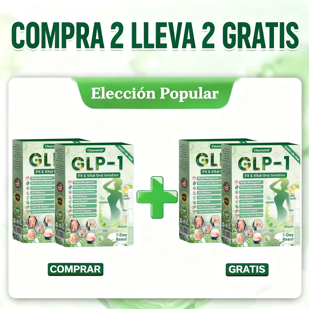 𝑪𝒍𝒆𝒂𝒏𝒔𝒊𝒏𝒈® 𝑮𝑳𝑷-1 8 𝒆𝒏 1 𝑭𝒊𝒕 & 𝑽𝒊𝒕𝒂𝒍 (𝒔𝒐𝒍𝒐 𝒖𝒏𝒂 𝒗𝒆𝒛 𝒂𝒍 𝒅𝒊́𝒂, 𝒄𝒂𝒎𝒃𝒊𝒐𝒔 𝒗𝒊𝒔𝒊𝒃𝒍𝒆𝒔 𝒆𝒏 7 𝒅𝒊́𝒂𝒔) √ 𝑷𝒂𝒓𝒂 𝒐𝒃𝒆𝒔𝒊𝒅𝒂𝒅, 𝒔𝒂𝒍𝒖𝒅 𝒄𝒂𝒓𝒅𝒊𝒐𝒗𝒂𝒔𝒄𝒖𝒍𝒂𝒓, 𝒅𝒊𝒂𝒃𝒆𝒕𝒆𝒔, 𝒂𝒑𝒏𝒆𝒂 𝒅𝒆𝒍 𝒔𝒖𝒆𝒏̃𝒐, 𝒔𝒂𝒍𝒖𝒅 𝒊𝒏𝒕𝒆𝒔𝒕𝒊𝒏𝒂𝒍, 𝒑𝒓𝒐𝒃𝒍𝒆𝒎𝒂𝒔 𝒂𝒓𝒕𝒊𝒄𝒖𝒍𝒂𝒓𝒆𝒔 𝒚 𝒎𝒂́𝒔 𝒎𝒛𝒘 - Image 9