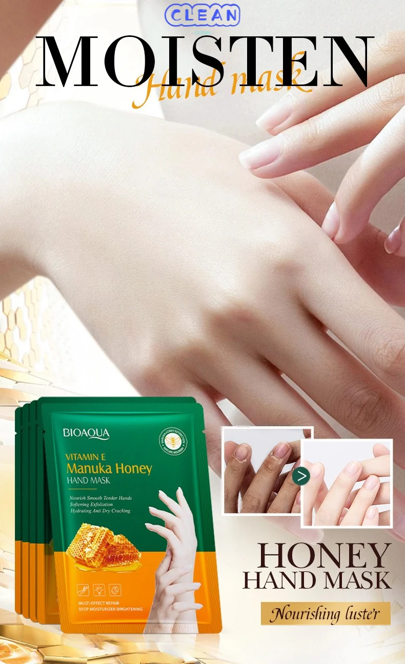 Vitamin E Manuka Honey Hand Mask - Image 4